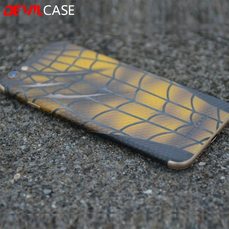 bilder für DEVILCASE BACK-SCHIRM-GLASSCHUTZ Spiderman Kratzspuren Zurück & side Leder Aufkleber Für iPhone 6 6 s 3D Pfotenabdruck Zurück Aufkleber Haut bilder für DEVILCASE BACK-SCHIRM-GLASSCHUTZ Spiderman Kratzspuren Zurück & side Leder Aufkleber Für iPhone 6 6 s 3D Pfotenabdruck Zurück Aufkleber Haut