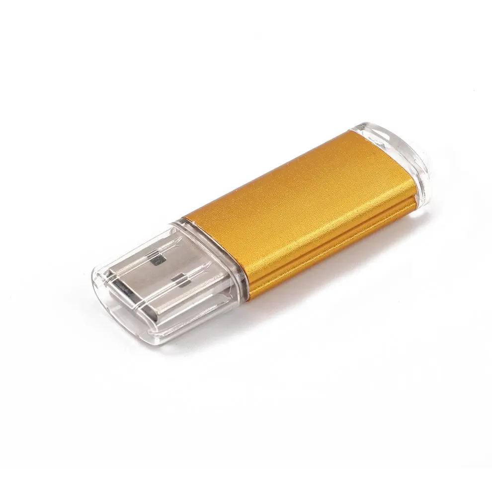 

25pcs Gold Color Creative Mini USB Flash Drive 128MB USB2.0 Pen Drive External Storage Flash Memory USB Stick For Laptop PC