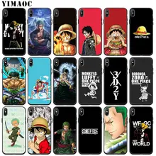 YIMAOC Зоро цельный Обезьяна D Luffy Мягкий силиконовый чехол для телефона для iPhone 11 Pro XS Max XR X 6 6S 7 8 Plus 5 5S SE 10 черный чехол