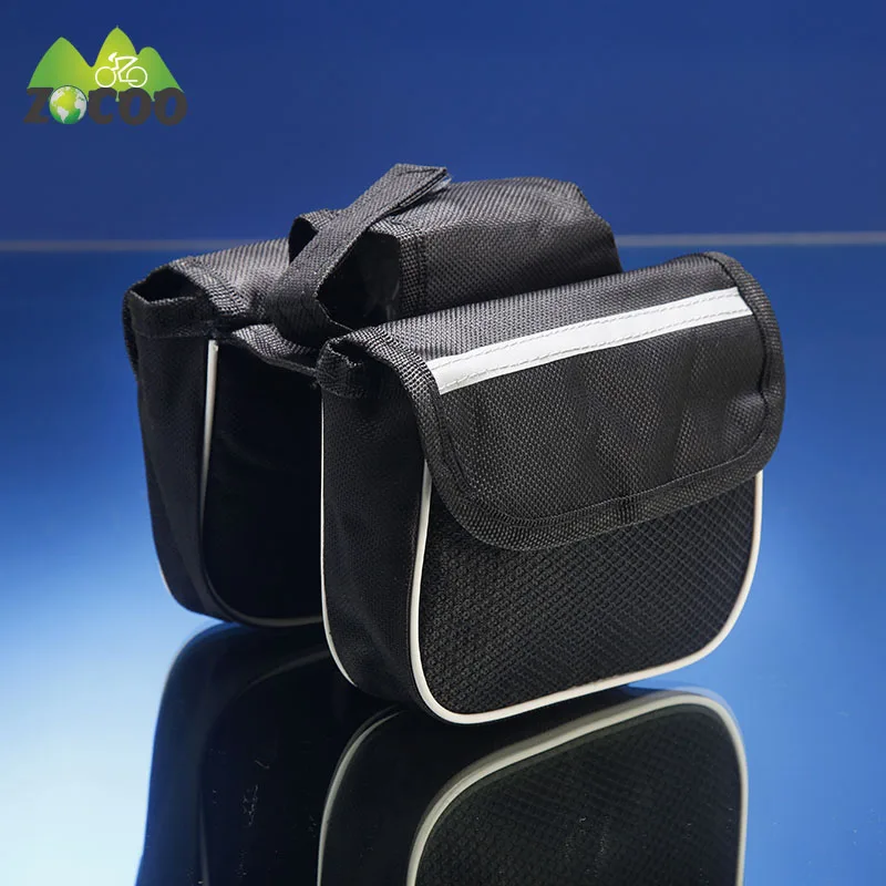 

Zocoo 11* 14*4.5cm 2L Bicycle Cycling Bag Bike Top Tube Saddle Bag Bicycle Frame Pannier Bag Rack Bicycle Accessories FF#10
