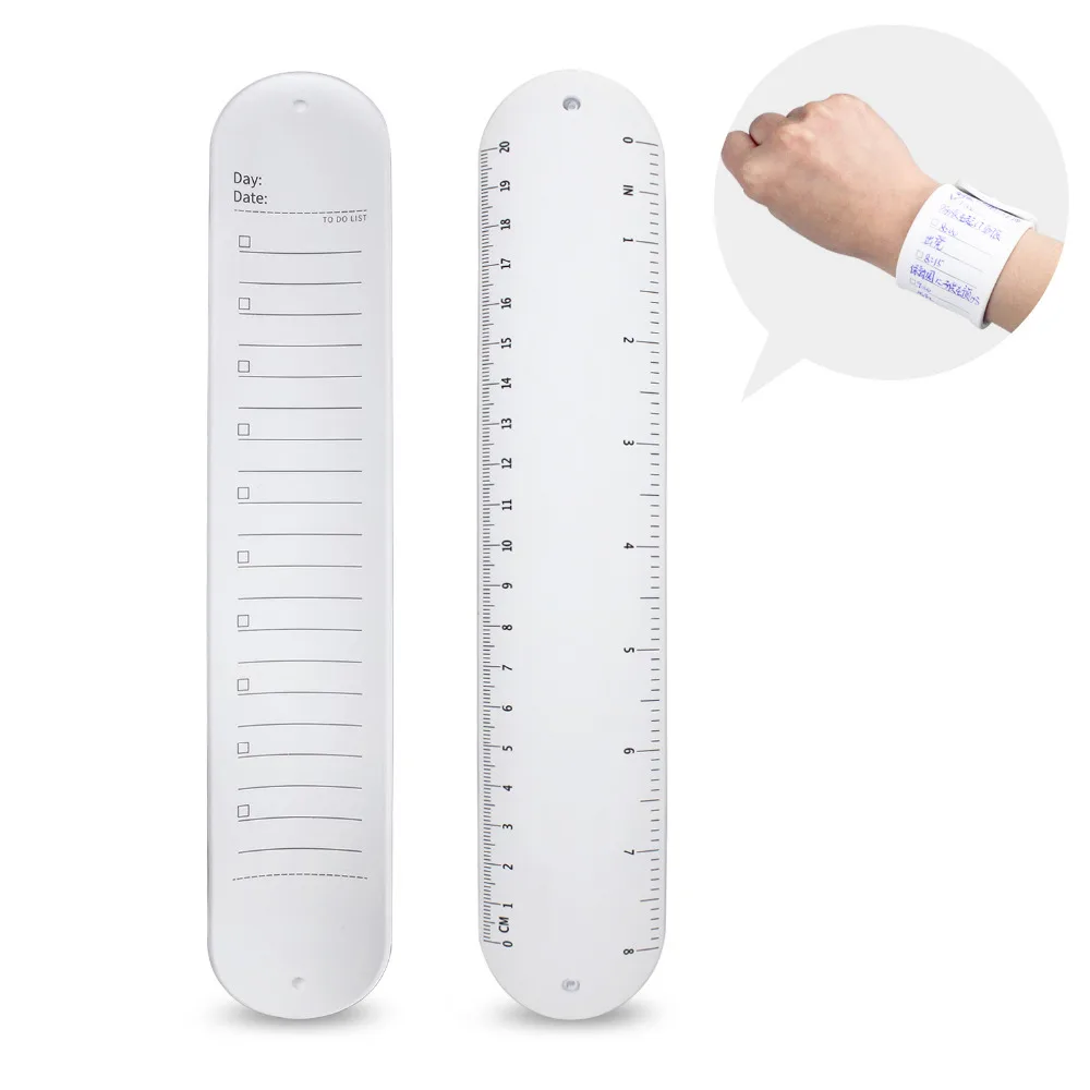 

NEWYES Erasable Snap Bracelet Ruler Perfect for Daily Lists wrist memo 2019