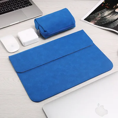 Матовая сумка для ноутбука Macbook Air 13 A1932 11 12 15,4 Pro 15 чехол для ноутбука с сенсорной панелью для Xiaomi 13,3 15,6 - Цвет: blue sets