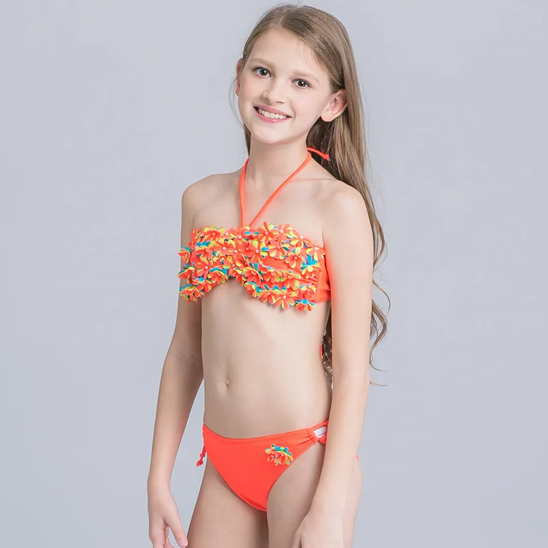 bambini costume da bagno 2017 due pezzi costume da bagno per le ragazze bikini estate 3d