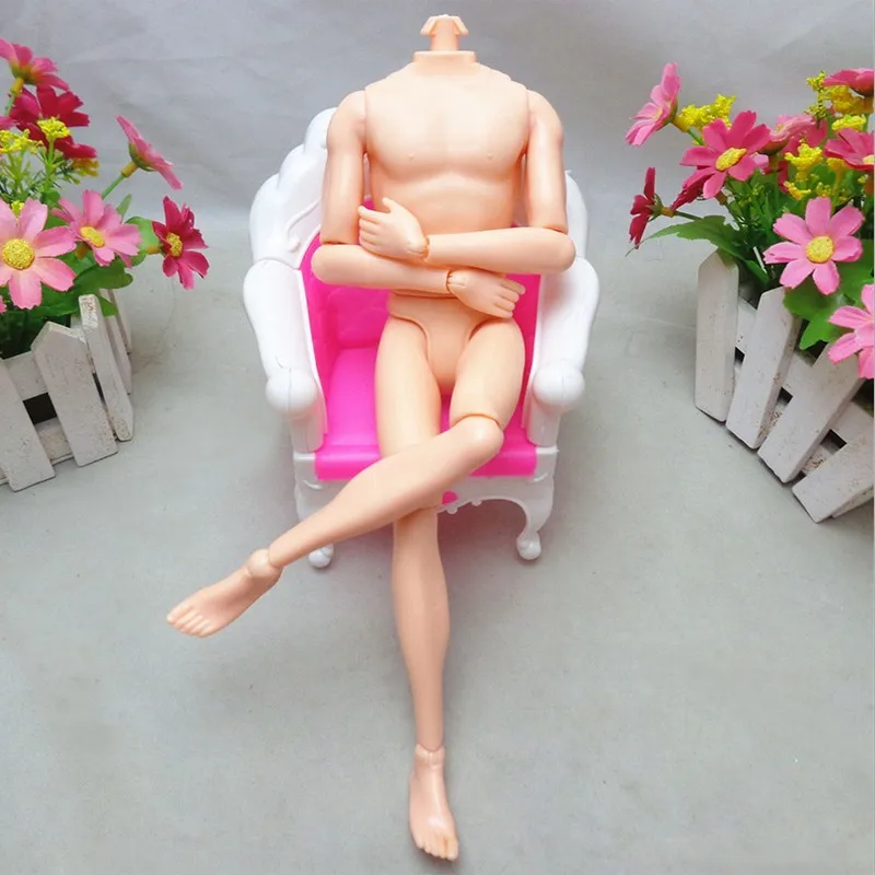 

New Arrival 1 Pc 14 Jointed Movable Nude Naked Doll Boy Body Toy naked-dolls 25cm/10.23" For Barbies Le Jier Kurhn Without Head