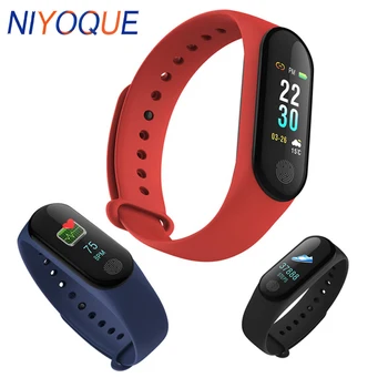 

NIYOQUE M3 Plus Band Fitness Tracker Bracelet OLED Display Waterproof Heart Rate Monitor Smart Wristband pulseira inteligente