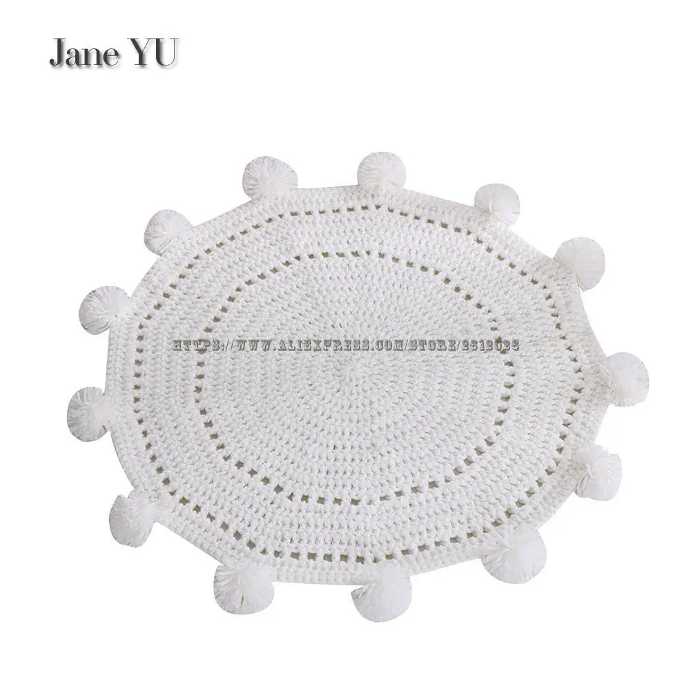 

JaneYU Cargo Acrylic Hand Hooked Ball Mat