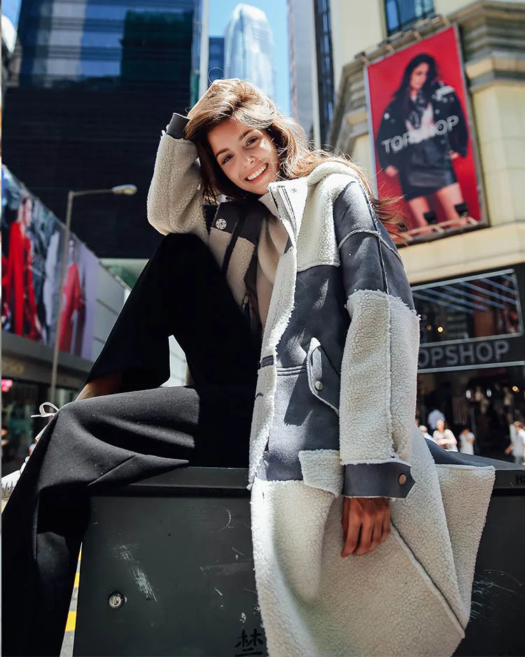 suede leather coat grey 01