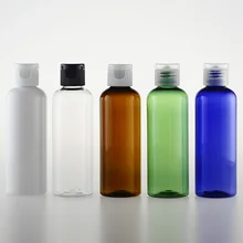 3pcs 100ml round shoulder flip bottle emulsion is bottled Pet bottle transparent white green brown blue wholesale BQ050 3pcs 100ml round shoulder flip bottle emulsion is bottled Pet bottle transparent white green brown blue wholesale BQ050