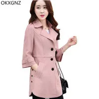 OKXGNZ-Deer-Velvet-Trench-Coat-2017Spring-Korean-Costume-7-Minutes-Sleeve-Casual-Tops-Plus-Size-Medium.jpg_200x200