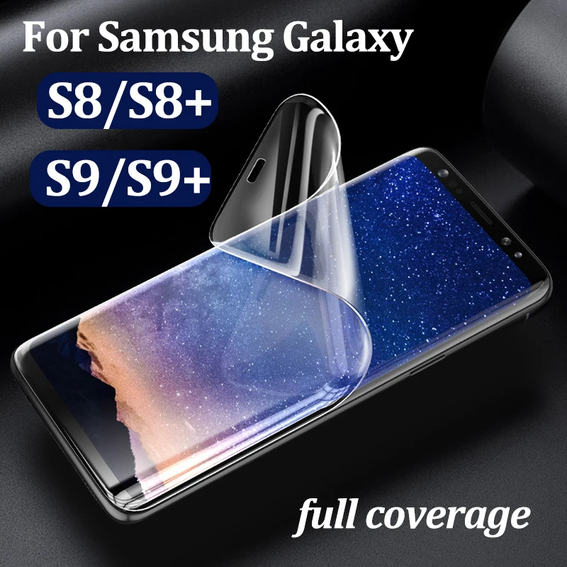 Полное покрытие экрана протектор для galaxy s9 s8 Защитная пленка для samsung s 8 9 plus защита glas мягкий tpu s9plus защита