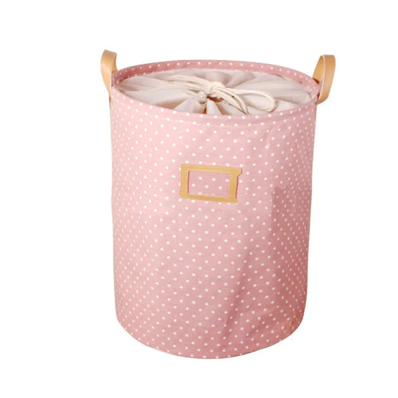 Складное ведро из хлопка и льна для хранения одежды 35*45 см|linen storage|clothes storagestorage