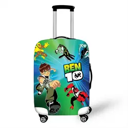 18 ''-32'' Ben 10 Tennyson Мультфильм Дорожный Багаж защитный чехол подходящий чемодан на колесиках эластичный багажник чехол пылезащитный чехол