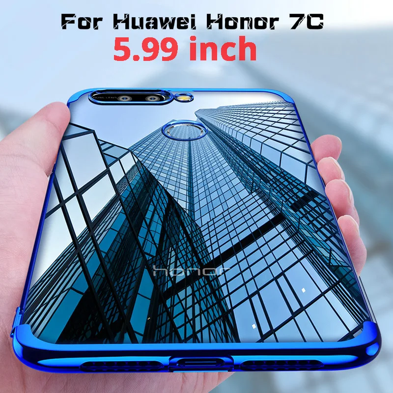 

5.99 inch Case For Huawei Honor 7C Pro Honor7C Case Cover Matte TPU Clear Silicone Honor 7C 7 C Back Phone Coque Etui Para