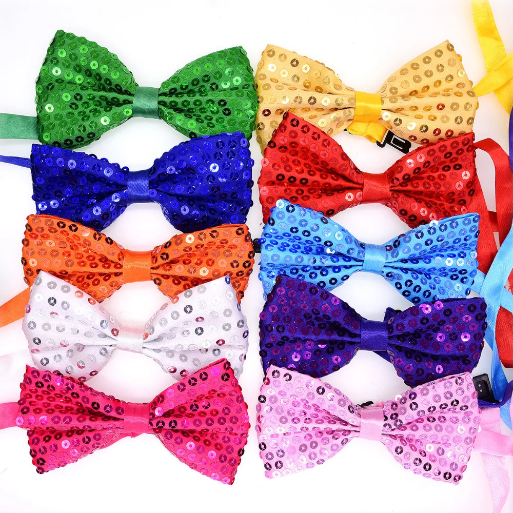 

50pcs Pet Cat Dog Bow Ties Dog pet Wedding Neck Accessories Shining Butterfly Puppy Pet Bow tie Dog Christmas Grooming Products