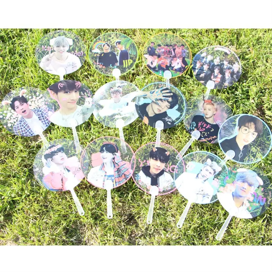 Kpop NCT BTS EXO GOT7 WANNA ONE Mini PVC Transparent Hand ...