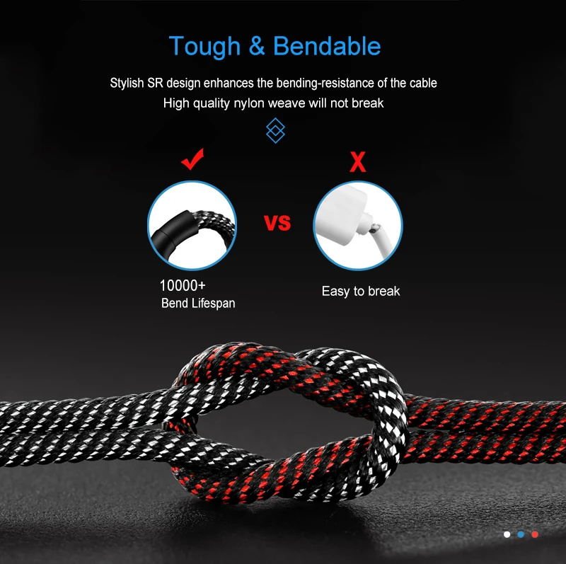 Elough USB نوع C كابل مغناطيسي ل فون سامسونج Xiaomi هواوي شاحن هاتف محمول يعمل بنظام تشغيل أندرويد تهمة USB نوع-C المغناطيس كابل الشاحن