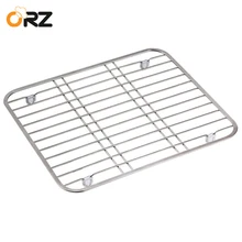 ORZ 304 Stainless Steel Sink Drainer Rack Multifunctional Kitchen Fruit Vegetable Dish Drying Rack Kitchen Sink Protector Grid