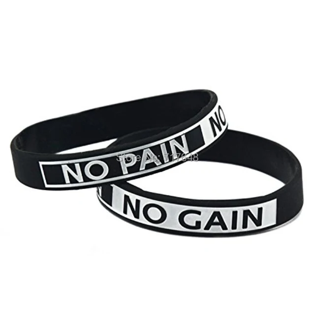 Us 120 0 200pcs Crossfit Workout Excercise Motivational No Pain Gain Wristband Silicone Bracelets Free Shipping By Fedex In Cuff From Us 120 0 200pcs Crossfit Workout Excercise Motivational No Pain Gain Wristband Silicone Bracelets Free Shipping By Fedex In Cuff From