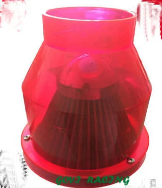 

red ABS air filter car air cleaner 76mm neck for car air intake pipe universal gt1544s turbo opel antara turbina para carro