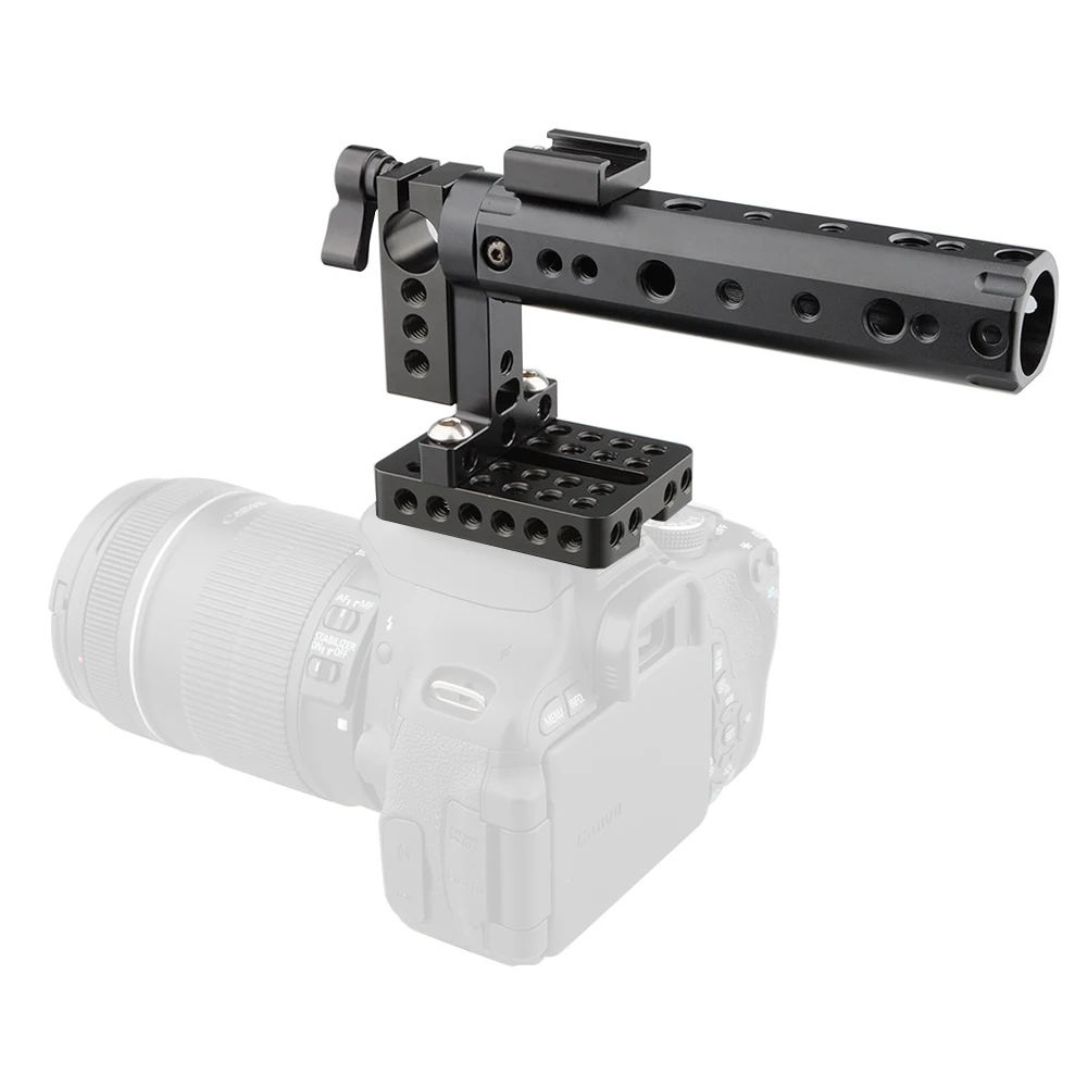 CAMVATE_Top_Handle_Plate_15mm_Rod_Clamp_Cold Shoe_Mount_Canon_Sony (1)