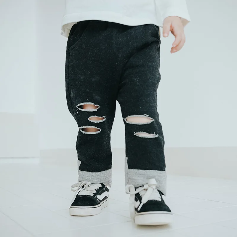 2018 New Baby Girls Boys Denim Pants Holes Kids Girl Jeans in Pants
