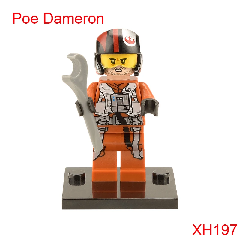 

Flight Suit Poe Dameron With His Alternate Expression Building Block Poe'S X-Wing Fighter Bricks For Kids Xh197