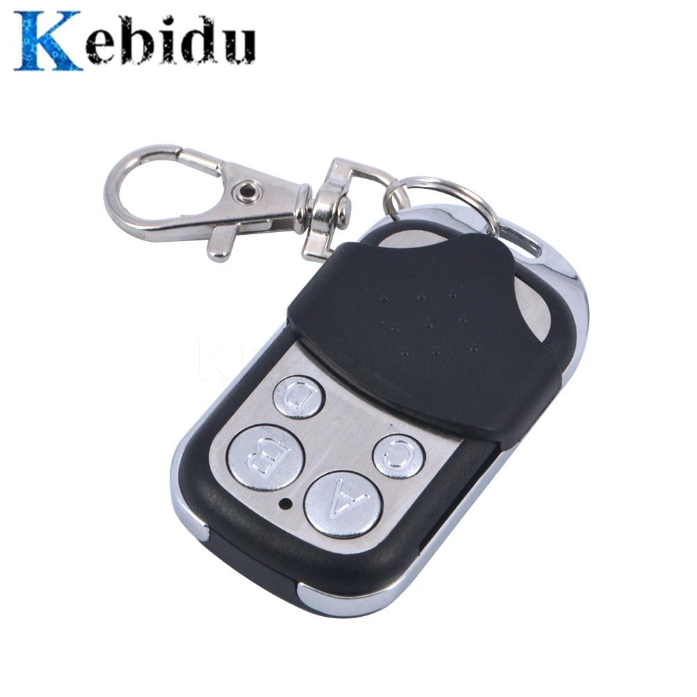 

kebidu Universal Wireless 433Mhz Remote Control Copy Code 4 Channel Electric Cloning for Gate Garage Door Car Home Auto Keychain