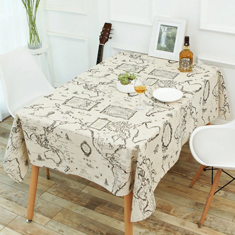 Cotton Rectangular Tablecloth Rectangular Table 140x240 cm Night Christmas