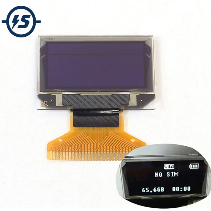 12864 плата с ЖК экраном SSD1306 0 96 дюймов 96x64 белый OLED дисплей &quotпассивная Матрица для
