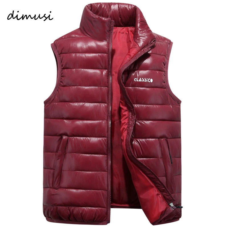 

DIMUSI Winter Vest Men's Cotton Thick Warm Sleeveless Jackets Male Outwear Waistcoat Men's Vest Fashion Casual Coats 6XL,TA222