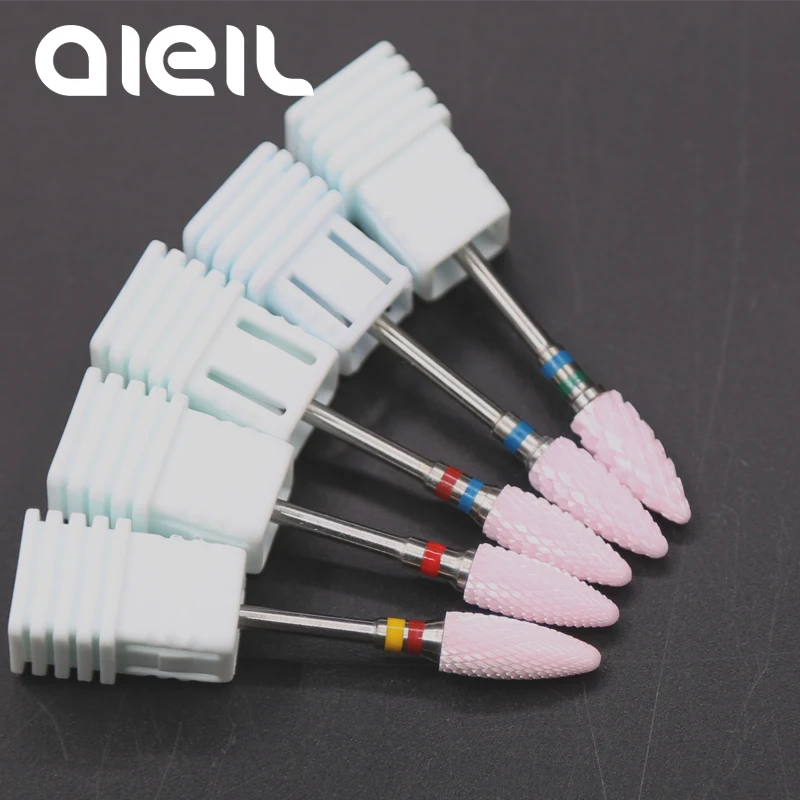 Nail Drill Bits Ceramic Milling Nail Drill Bits Manicure Mill Ceramic Milling Cutters For Manicure Electric Manicure Drill Bits  (1)