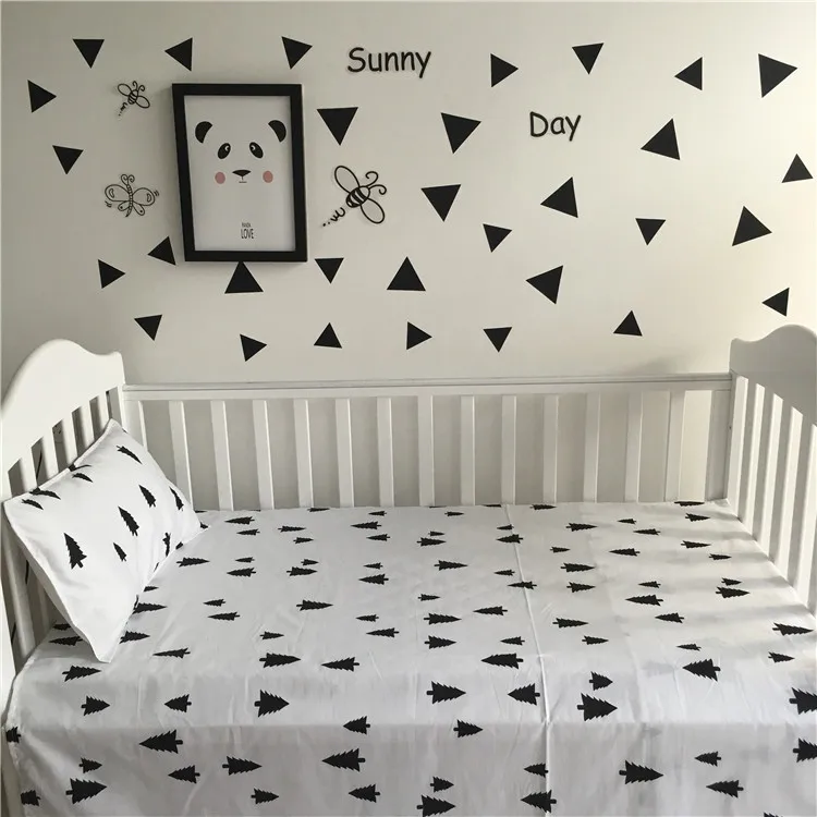 Free shipping New Arrived Hot Ins crib bed linen 2pcs baby Bedding set include pillow case+bed sheet without filling 9