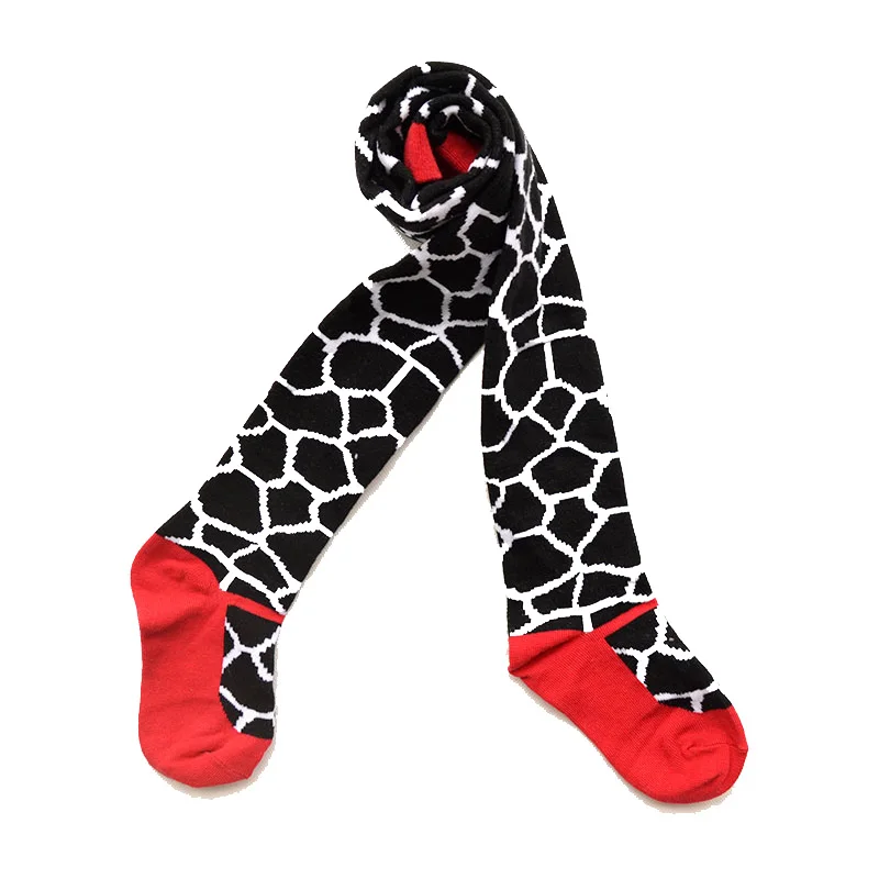 

Hot Girl Cotton Tights Girls Knee High Socks Calcetines Spring and Autumn Baby Kids Girl Children Pantyhose Cow Pattern