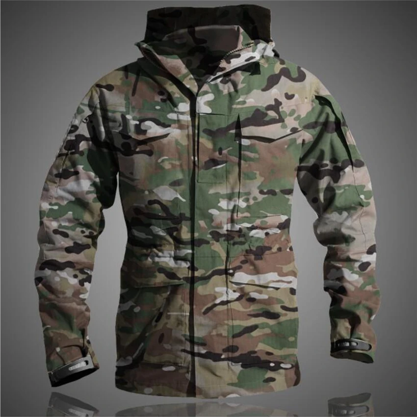 Online NEUE Herren M65 UK UNS Armee Kleidung Militärischen Bereich Jacken Winter Herbst Wasserdichte Flug Pilot Mantel Hoodie Windjacke Vier farben