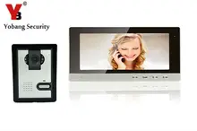 YobangSecurity 10inch Wire Video Door Phone Indoor Monitor Night Vision Waterproof Outdoor Camera with RainCover Intercom System