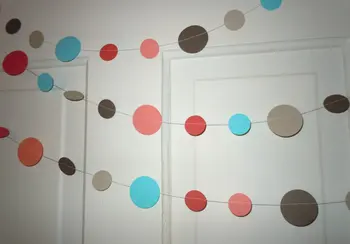 

Coral Beach Paper Circle Garland