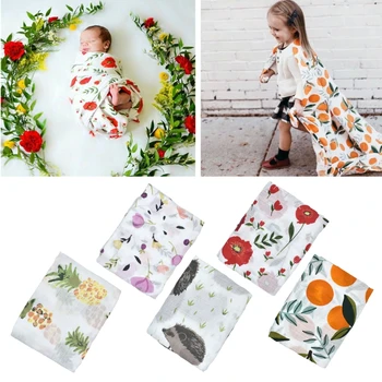 

Muslin Cotton Baby Swaddles Soft Newborn Blankets Bath Gauze Infant Wrap Sleepsack Stroller Cover Play Mat Infant Swaddling
