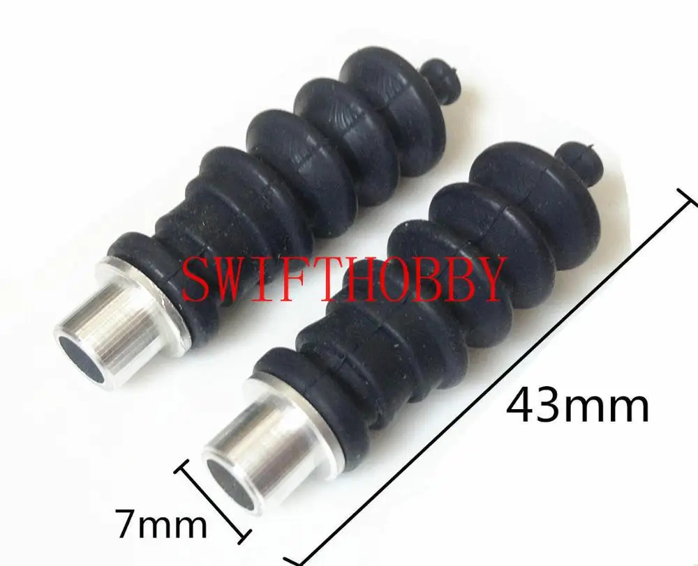 

2pcs Waterproof Push Rod Seals Rubber Bellow with aluminum mount rc boat