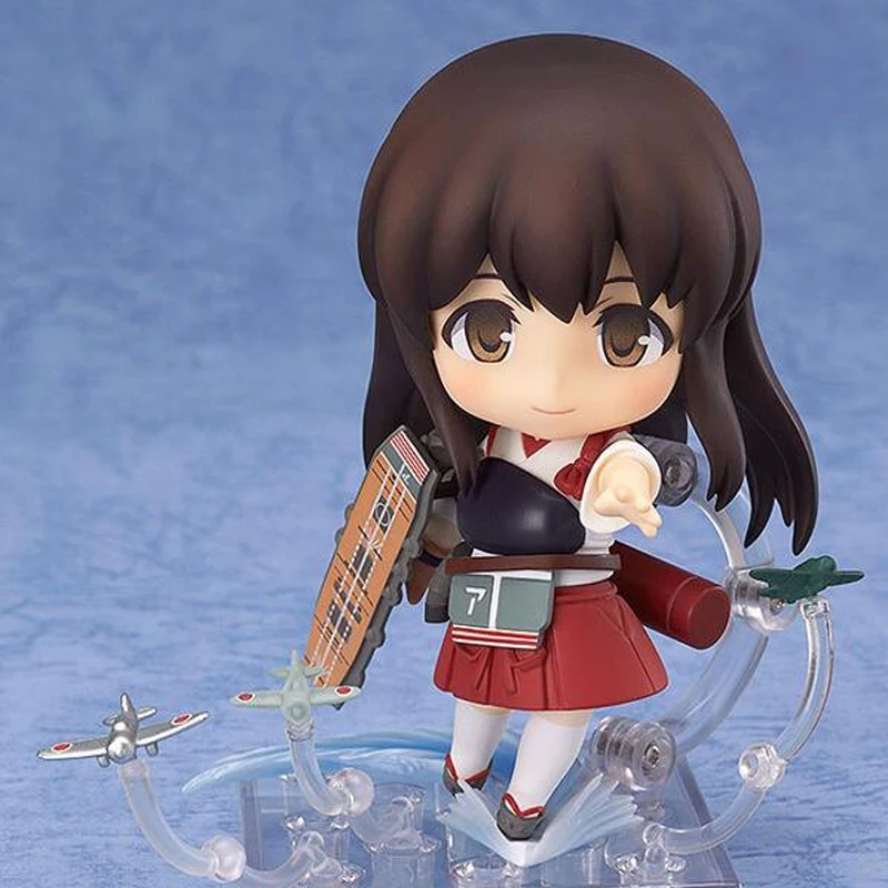 Коллекция 391 мультфильм Акаги Kantai Коллекция версии Модель Куклы фигурку Nendoroid Рисунок 10 см аниме игрушка T7253