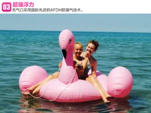 2016 new inflatable Swan swim mount floating row waterbed PVC inflatable water toy horse Flamingo CQC005
