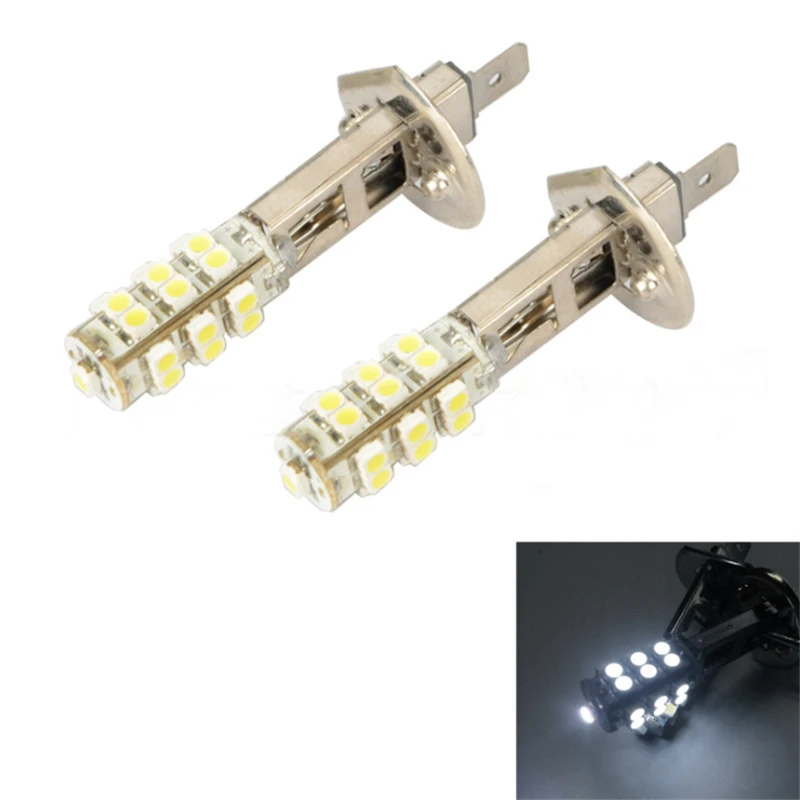 Keyecu 50 шт. H1 3528 25smd яркий белый светодиодный Замена лампы для противотуманных фар или дальнего света