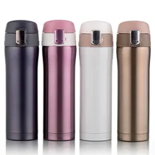 Taza Taza de Viaje de Acero inoxidable Termo Taza de Vacío de Doble Pared capa Térmica Termos Taza de Café Botella 350/500 ml KC1222