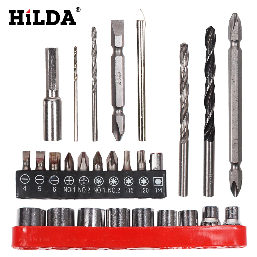 HILDA 26 PCS Electric Screwdriver Accessories Electric Drill Power