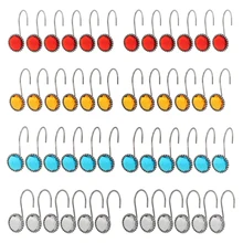 MagiDeal 9 видов стилей 12 шт. крючок для душевой занавески драпировка подзор вешалка для дома Кафе Отель Декор