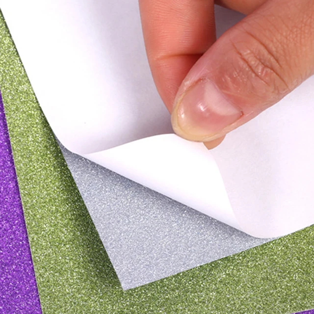 Buy 20pcs Self Adhesive Back Glitter Paper Sticker