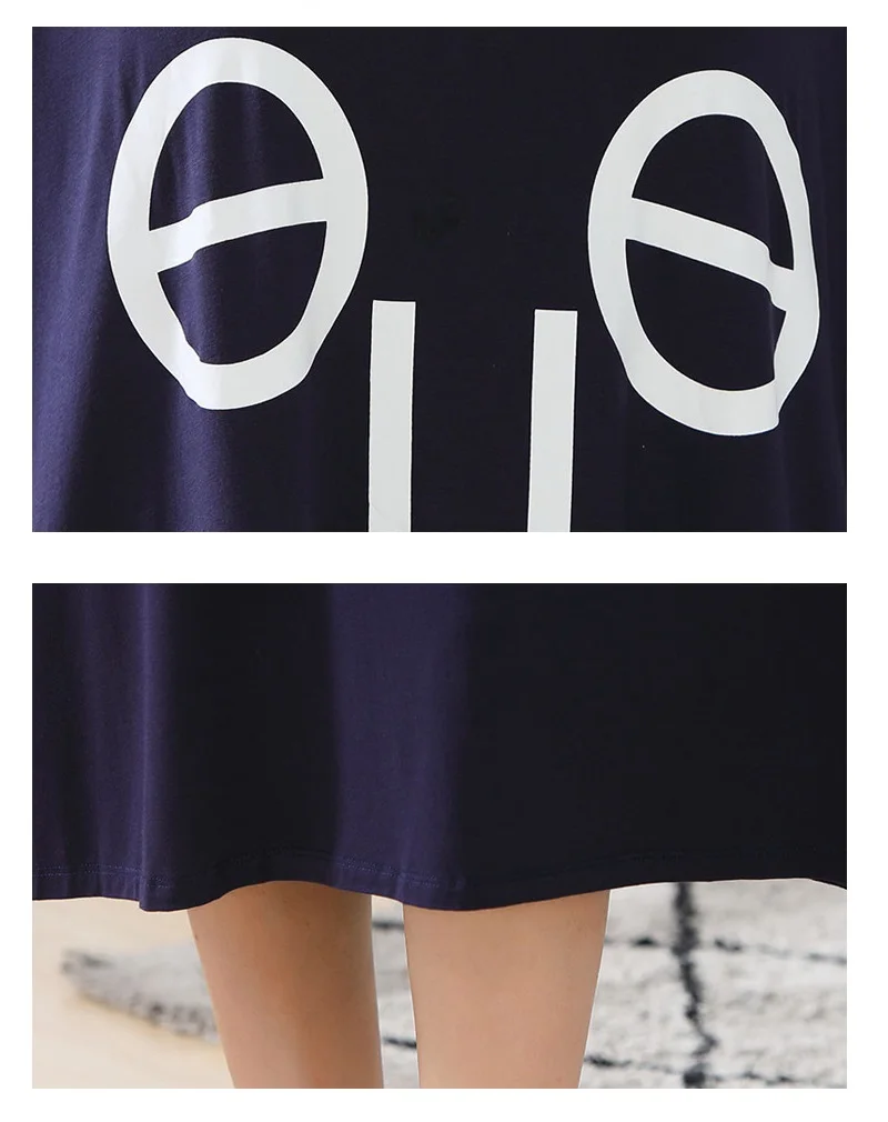 short sleeve plus size nightdress (3)
