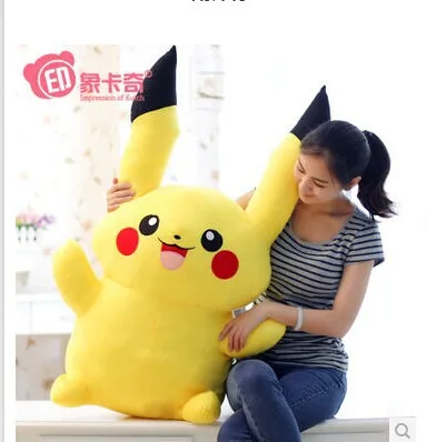

stuffed animal plush toy large 100cm Pokemon Pikachu doll soft doll gift w1997