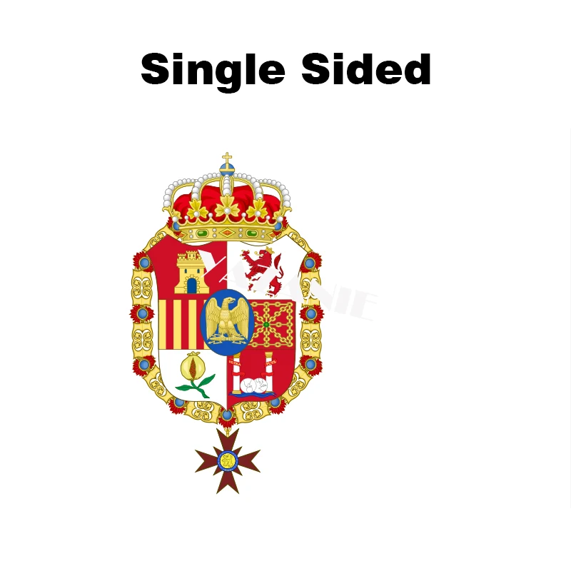 YAZANIE Большой Двухсторонний испанский Империя 1760 1701 флаг Берега Слоновой Кости 1700-1771 военно-морской Ensign крест Бургундия Испания флаги и баннеры - Цвет: Single Sided