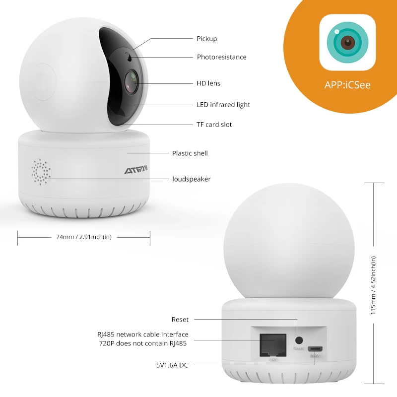 Ip камера Wi Fi охранное видеонаблюдение Lntelligent автоматическое слежение за