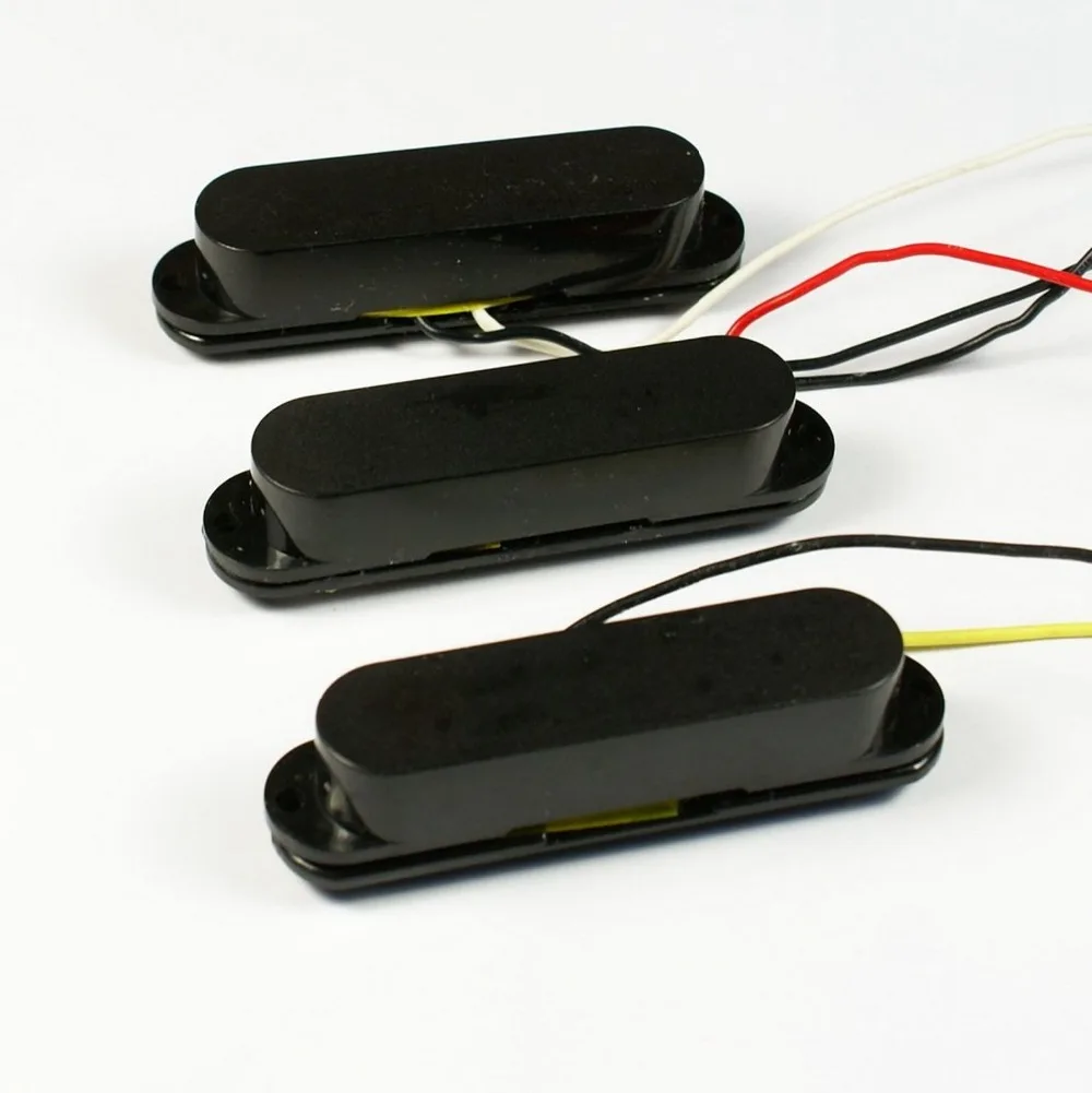 Набор из 3 шт. SSS однокатушечный Пикап для Stratocaster Solid Black|pickup set|set pickupsstratocaster pickups |